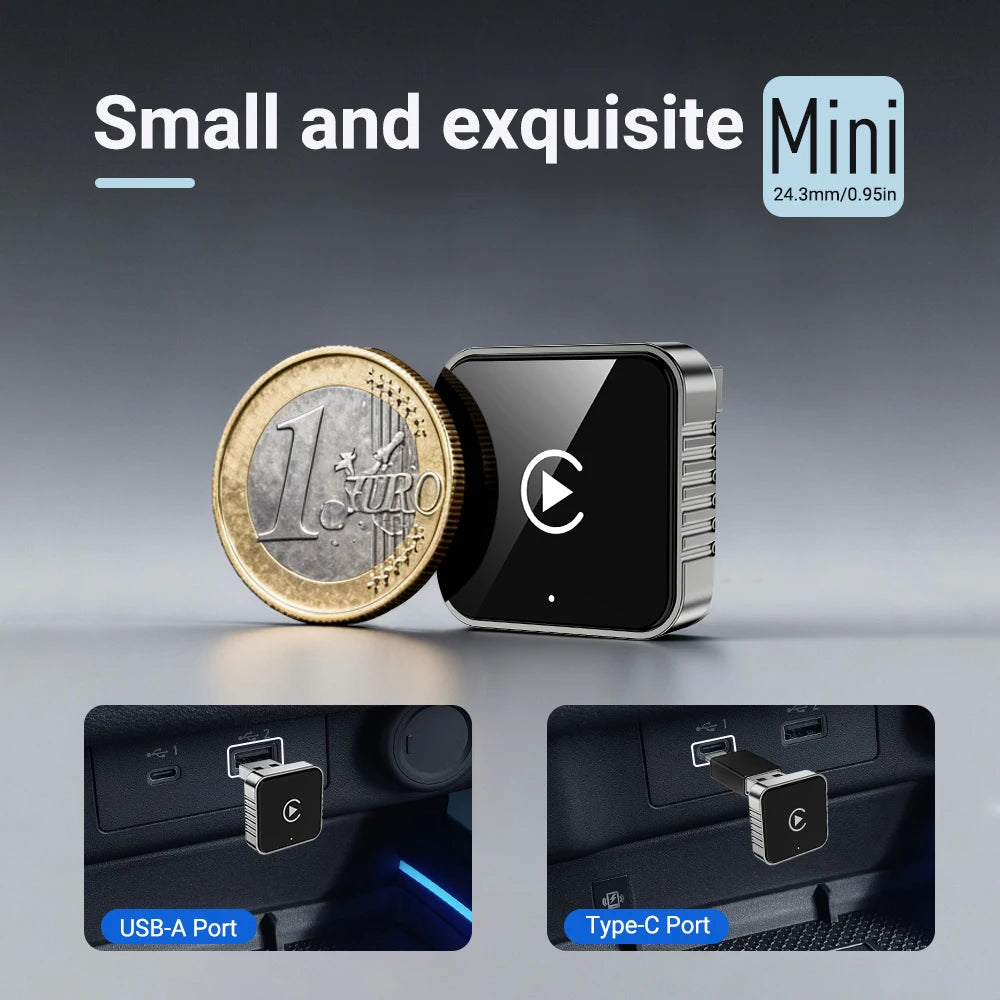 XUDA 2 In 1 Wired To Wireless CarPlay Android Auto Adapter