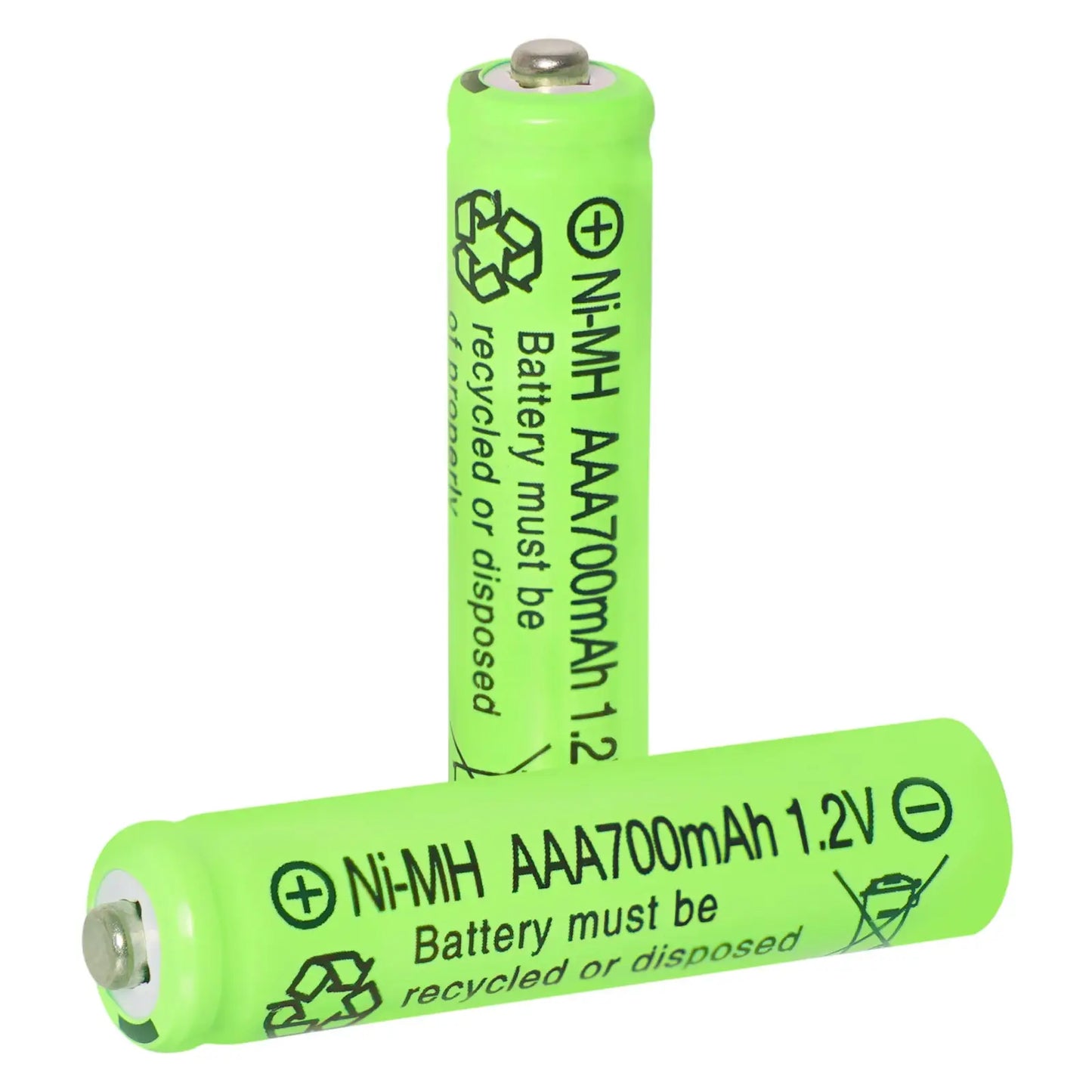 AAA Rechargeable Batteries Set 700mAh 1.2V Ni-MH Triple A Batteries High Capacity for Garden Landscaping Outdoor Solar Lights