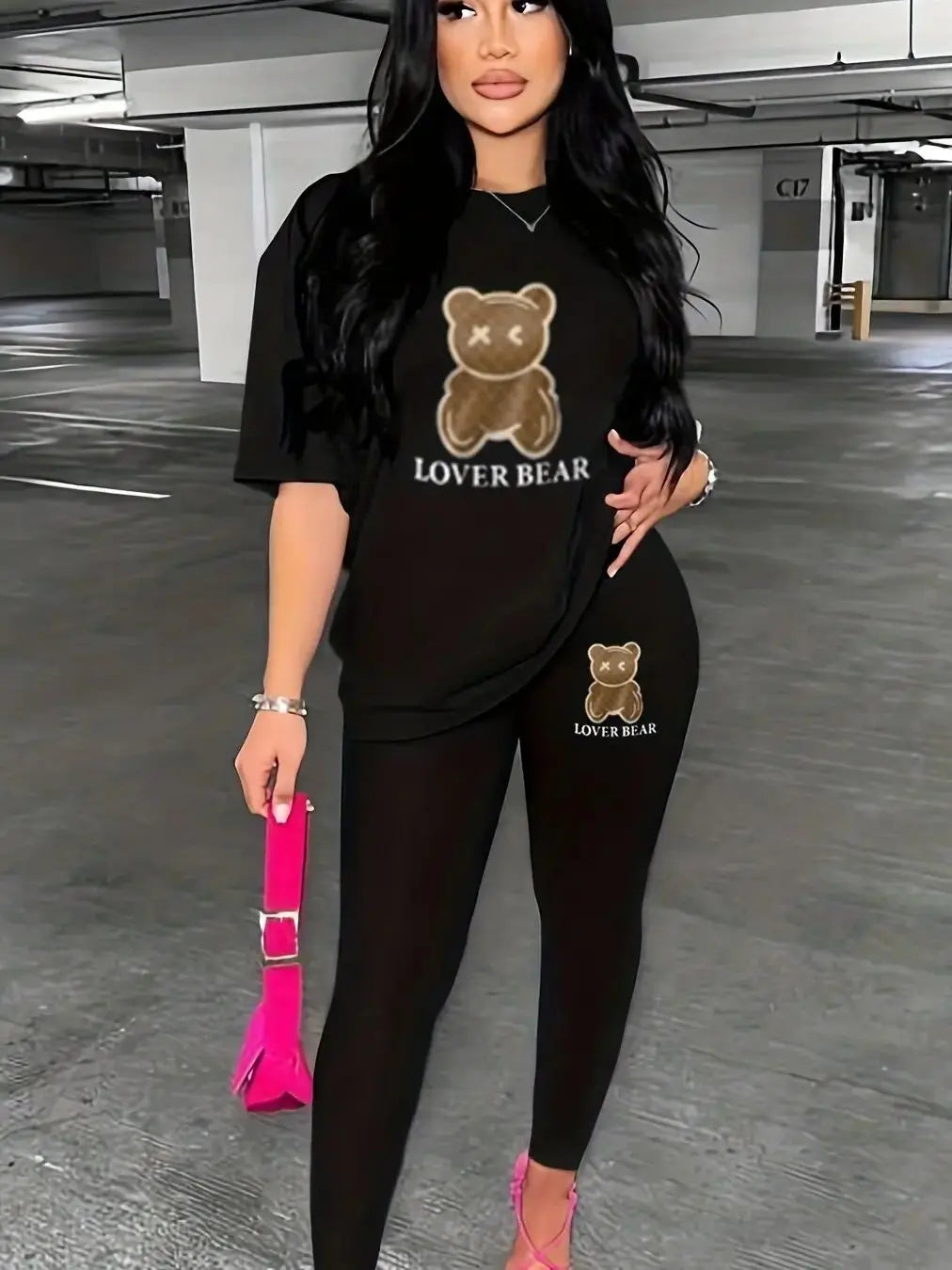 Guilan Loose Fit Hoodie Sweater Set Women Unisex Streetwear