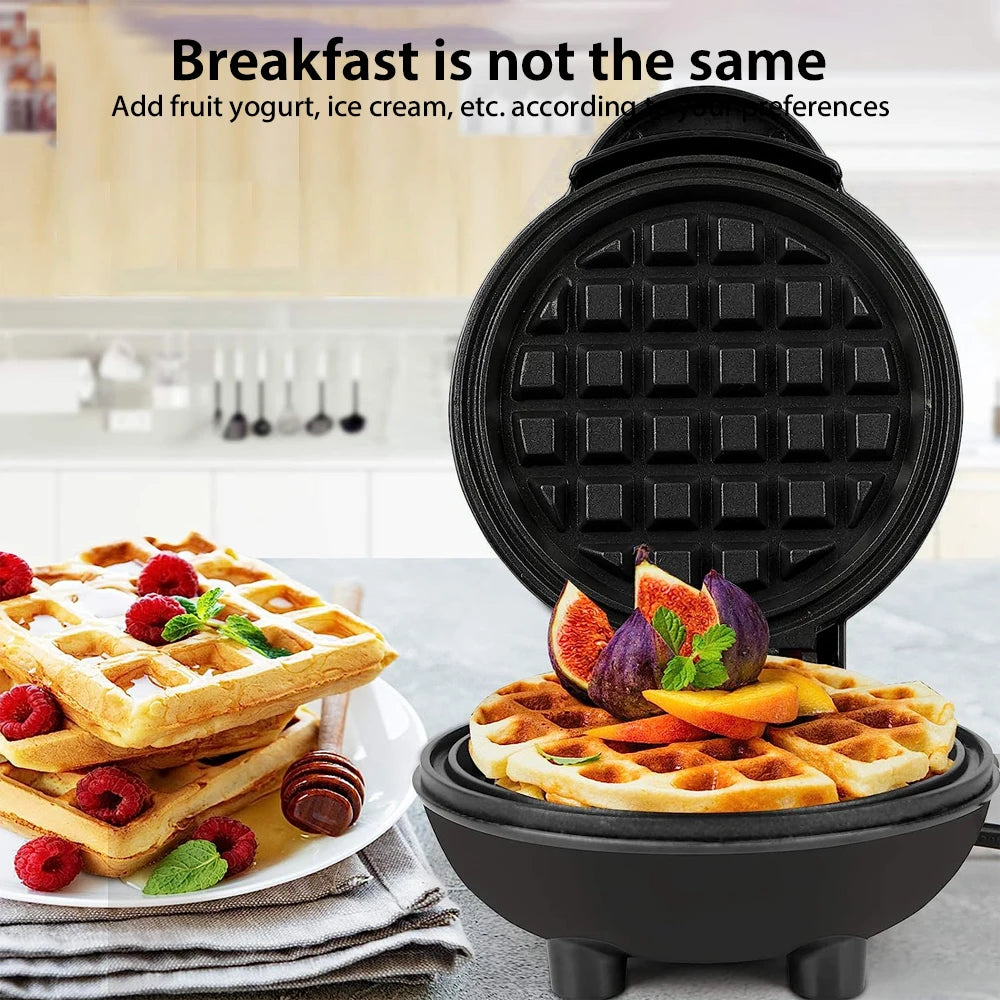 DUTRIEUX 350W Mini Waffle Maker Nonstick Breakfast Pan