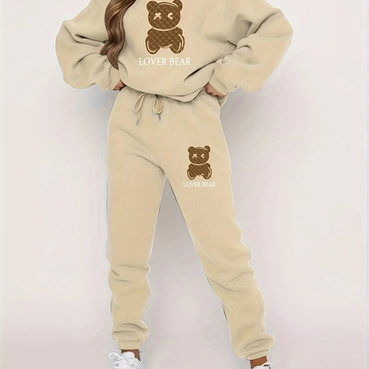 Guilan Autumn Winter Womens Loose Fit Sweater Set Streetwear Hoodie Unisex Casual Clothing