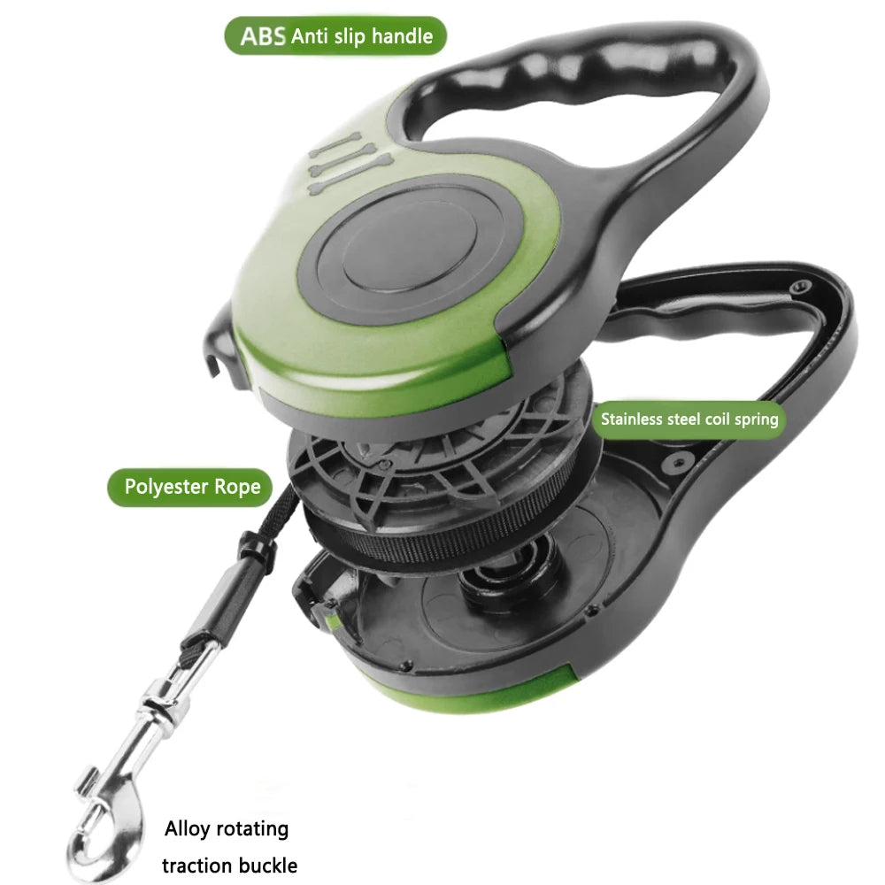 HolapetCN Retractable Dog Leash With ABS Case Nylon Harness