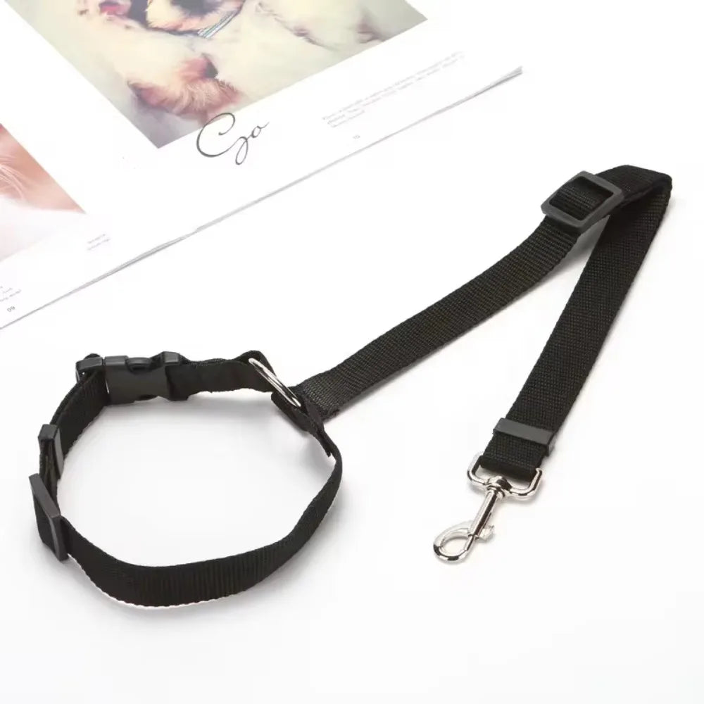 Tongyue Pet Car Seat Belt Nylon Leash Two In One Harness