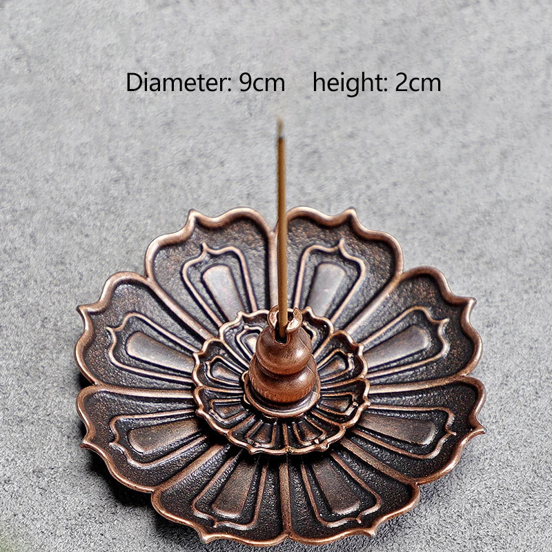 Hign Concerned Lotus Flower Pear Wood Incense Burner