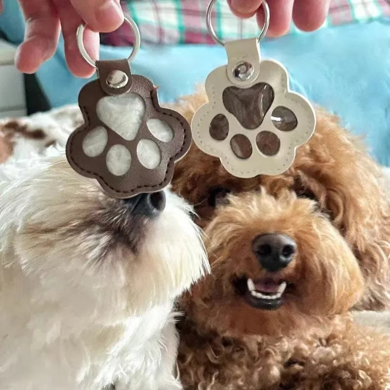 Choice Pet Hair Keepsake Keychain Leather Memorial Locket