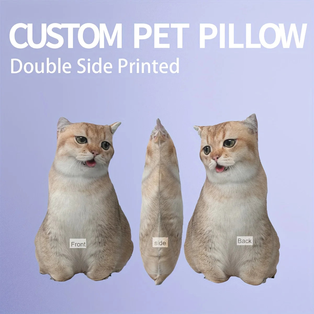 Choice Customizable Pet Pillow 3D Portrait Plush Cats Dogs