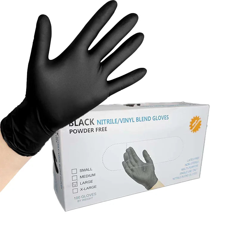 Hign-concerned Nitrile Kitchen Gloves 100Pcs Tear Resistant