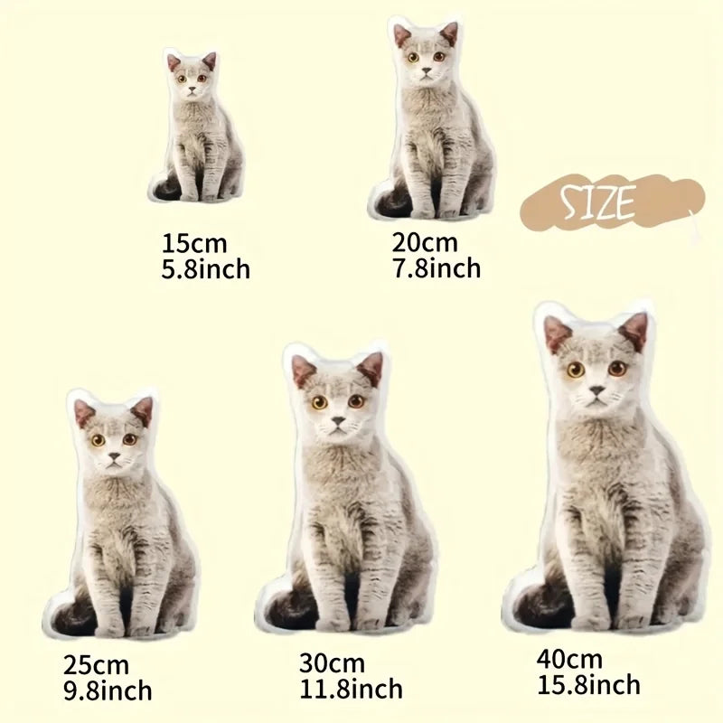 Choice Customizable Pet Pillow 3D Portrait Plush Cats Dogs