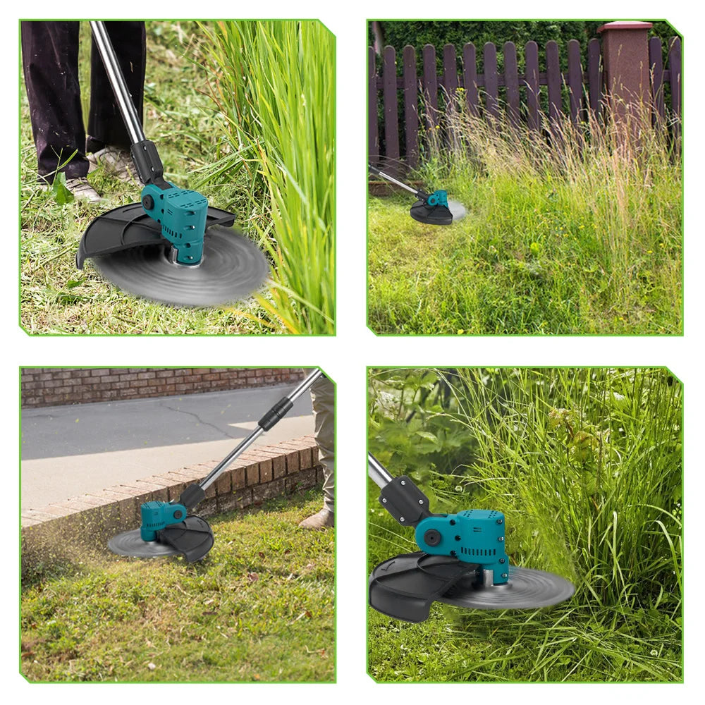 NEWBENY 4000W 9Inch Brushles Electric Lawn Mower Digital Display Grass Trimmer Repairing lawns Power Tool For Makita Battery Pin