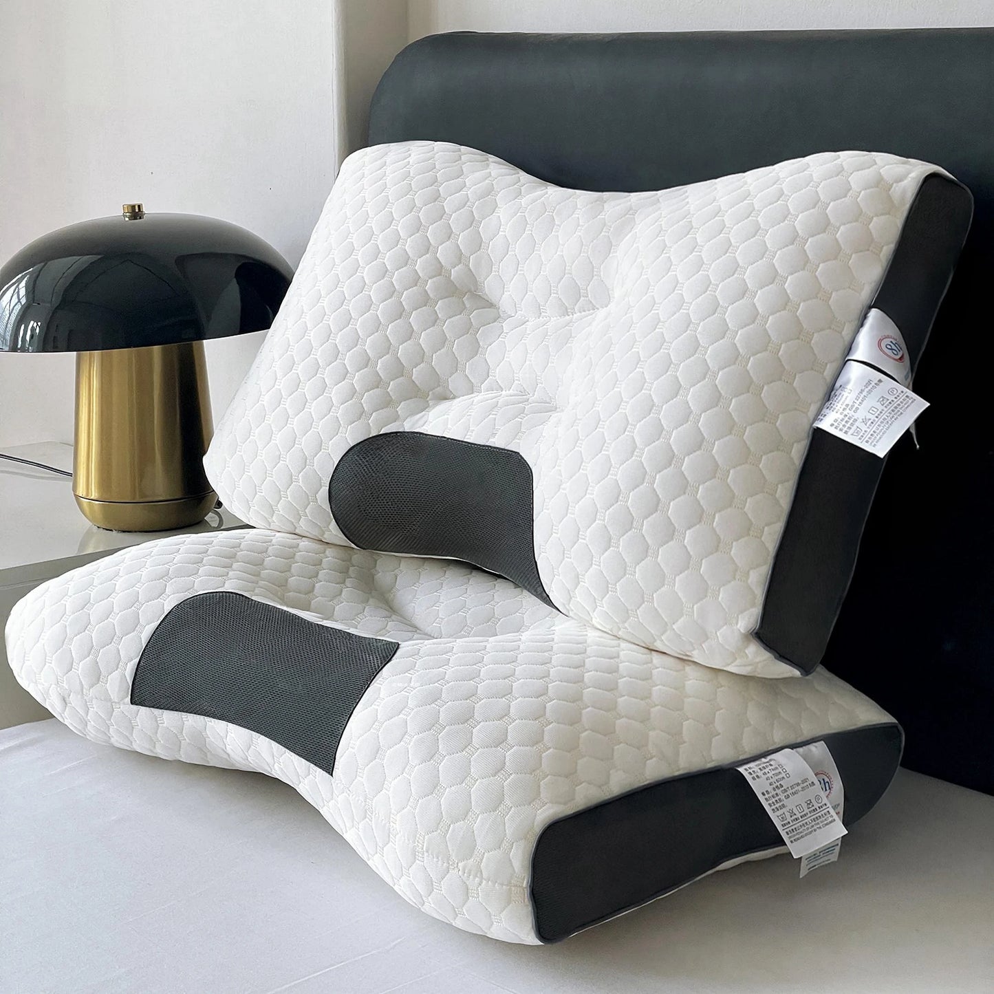 Zhejiang Knitted Massage Neck Pillow Ergonomic Orthopedic