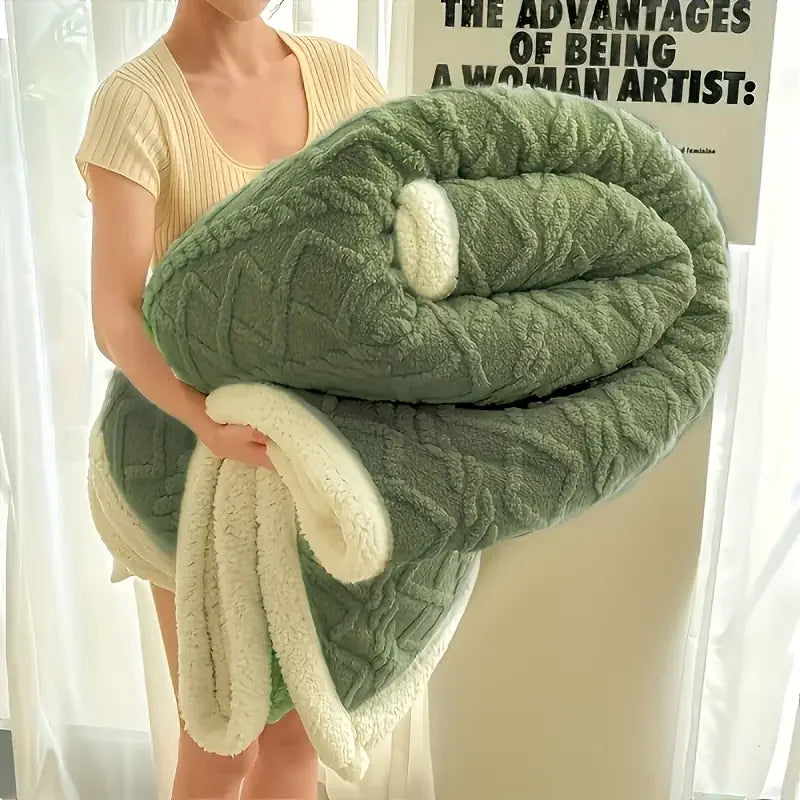 Craft of Weaving Jacquard Sherpa Weighted Blanket 10 Lbs