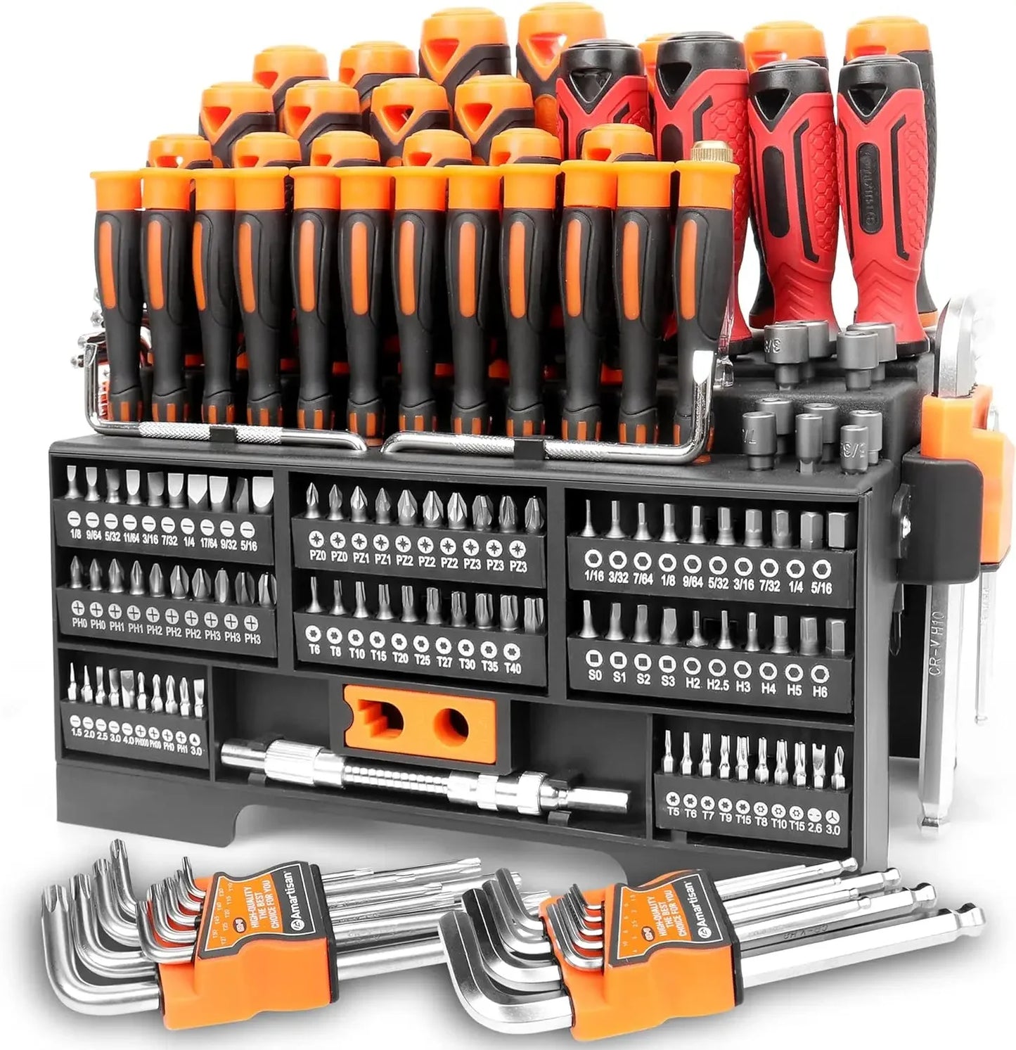 Hot Products.146-piece Magnetic Screwdrivers DIY Tools Set  Racking for Men Tools Gift, Includs Precision screwdriver