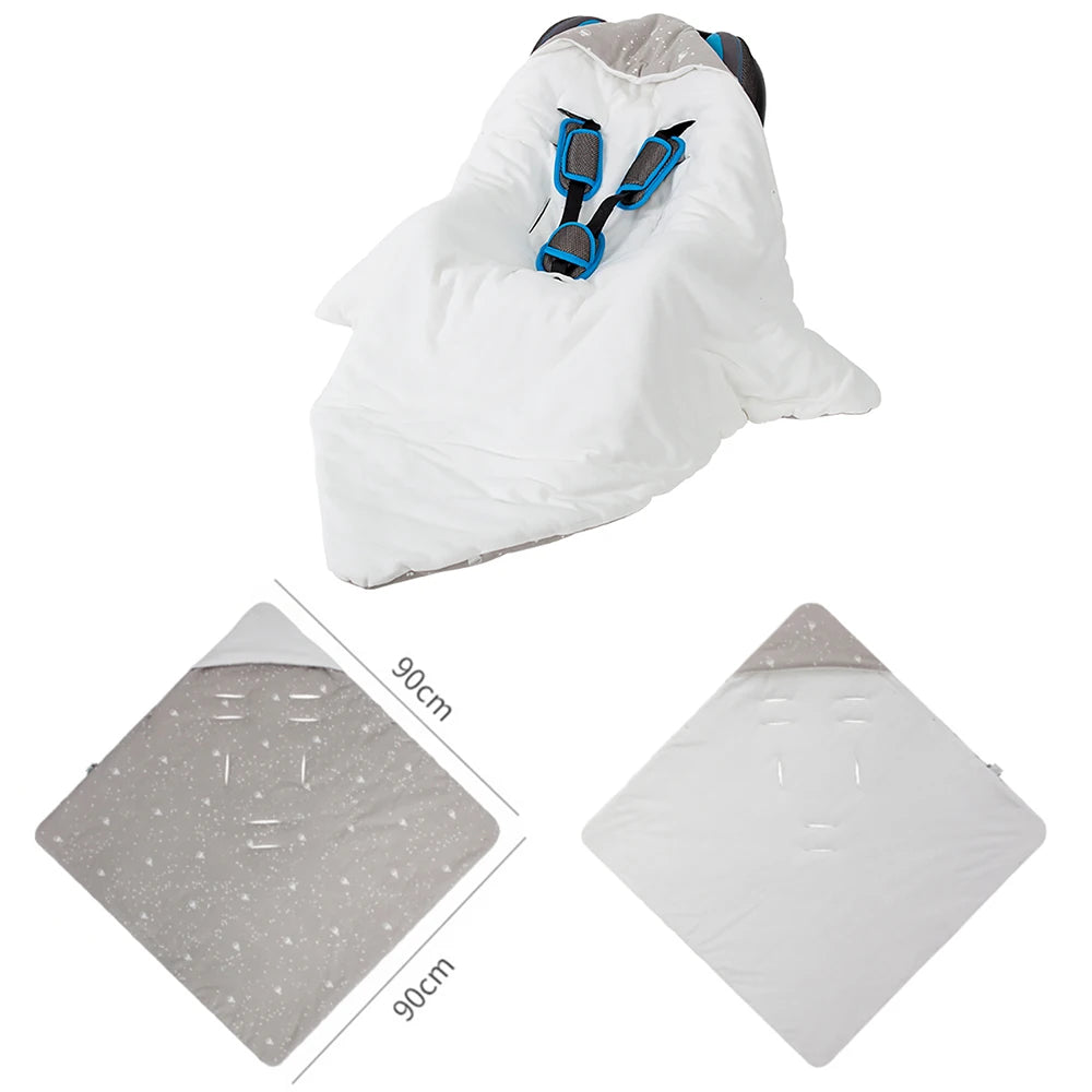 HOUSBAYCN Hooded Baby Wrap Blanket For Newborns 0 12 Months
