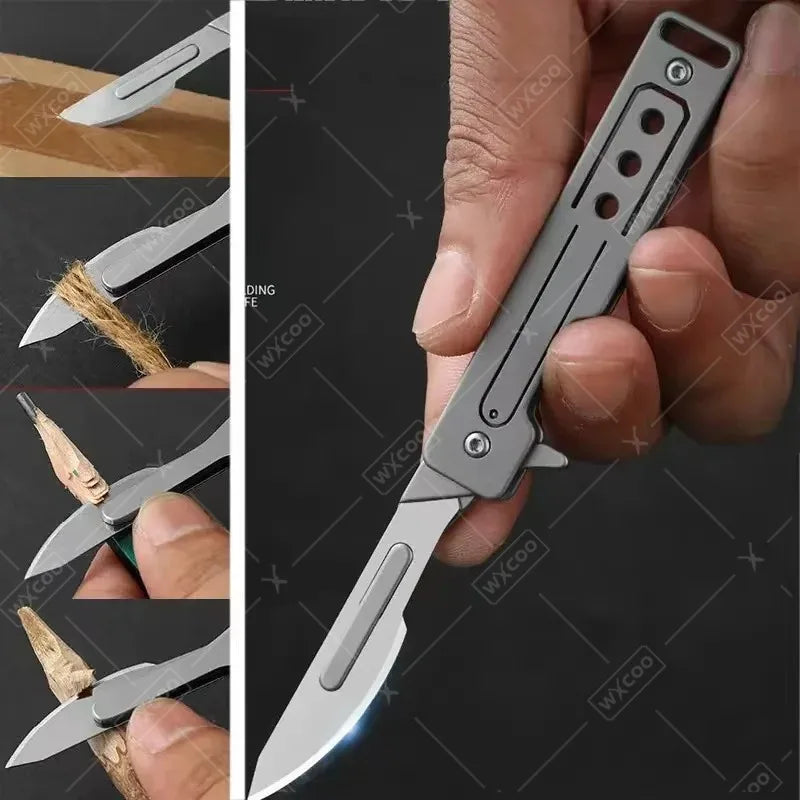 Mystery Surprise Gift Box Stainless Steel Folding Knife Multi-function Knife for Outdoor Utility Cooking and Fruit Cutting with