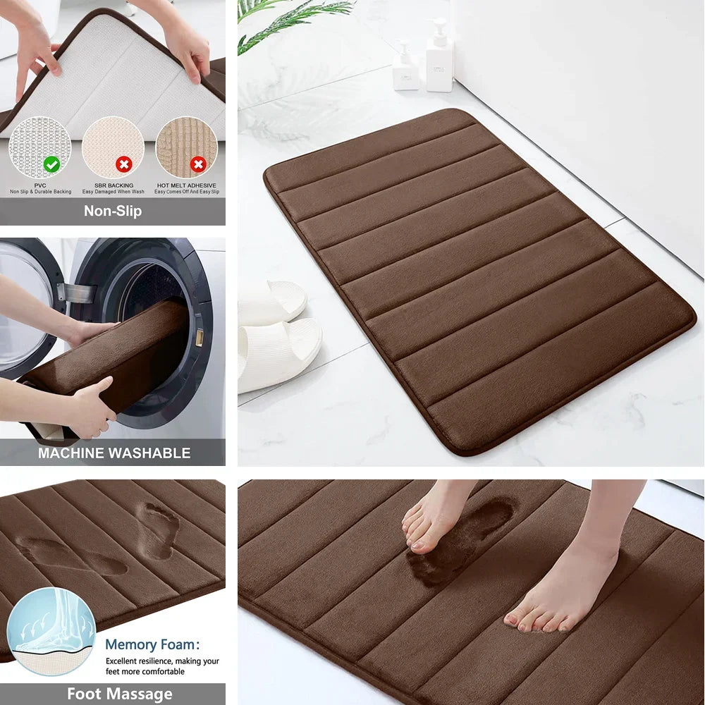 Zhejiang CN Memory Foam Bath Mat Non Slip Rug Bathroom