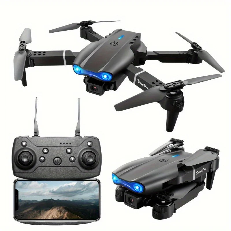 1080P HD Dual Camera E99Pro Drone & Altitude Hold, Beginner Friendly - Long Battery Life, USB Charging, Perfect Gift for Outdoor