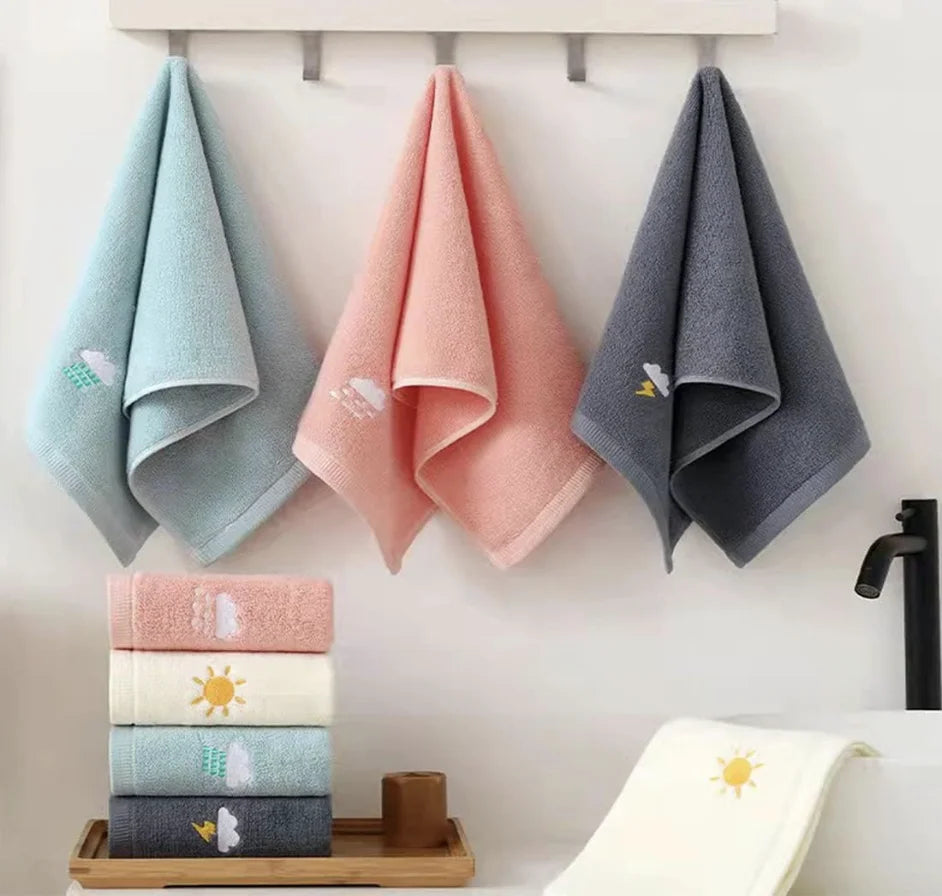 Hign-concerned Bathroom Hand Towels Set Of 4 Cotton