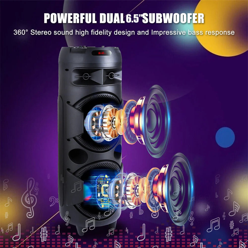Curuk 4000W Bluetooth Speaker Dual Woofer System Pro