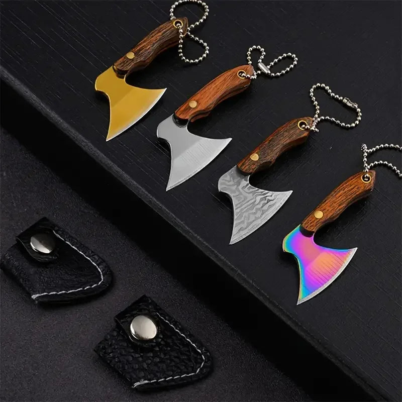 Choice Mini Stainless Steel Axe Key Chain Portable Knife Disassembly Gift Pendant Outdoor Tool