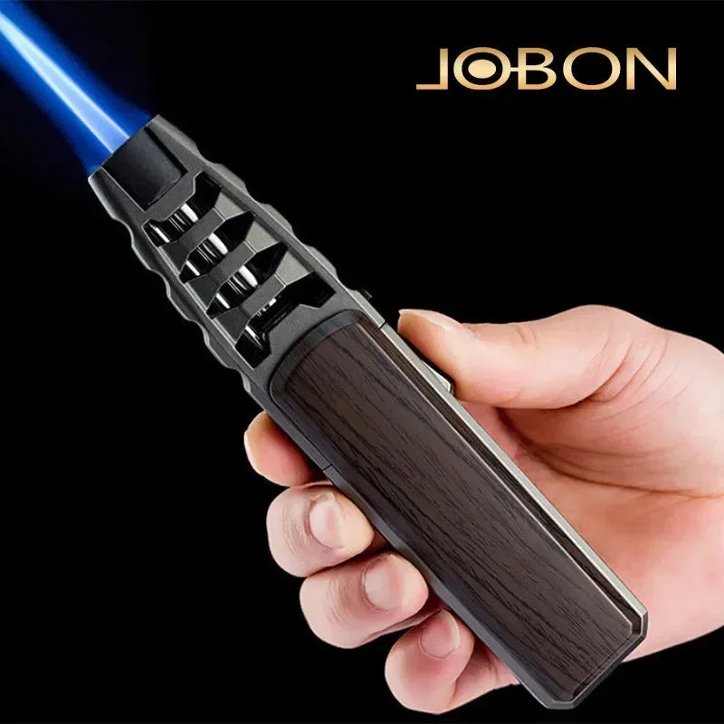 JOBON Kitchen BBQ Cigar Big Jet Flame Fire Torch Outdoor Powerful Flame Camping Gun Lighter Mans Tools Without Butane Gas