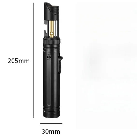 Large Capacity Outdoor Multifunctional Lighter, Bottle Opener Metal Windproof Turbine Camping Kitchen Gas Welding Gun Lighter