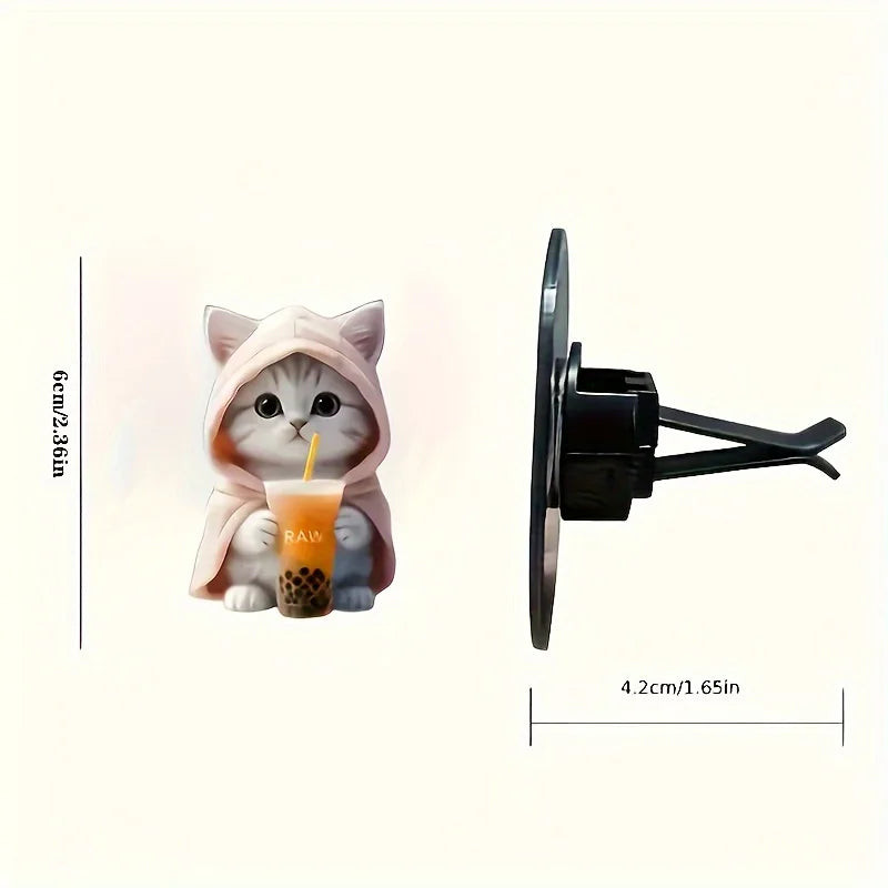 Choice Cute Cat Acrylic Car Vent Clip Aromatherapy Diffuser