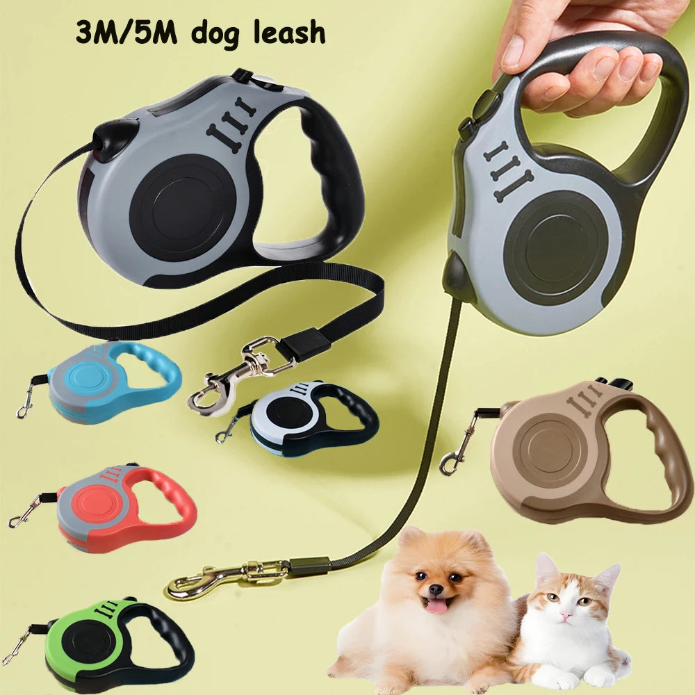 HolapetCN Retractable Dog Leash With ABS Case Nylon Harness