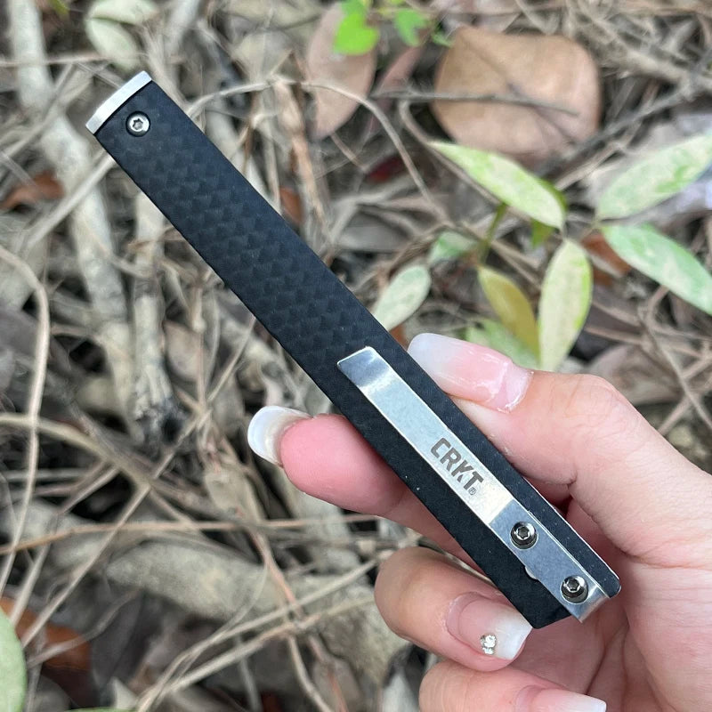 7096Premium Portable Outdoor Folding Knife - High hardness sharp stainless steel EDC Survival Knife for camping