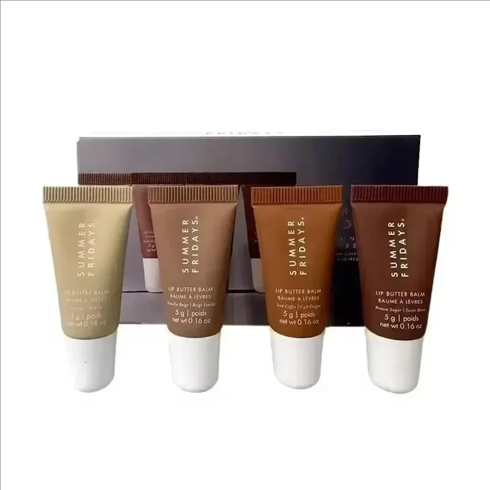 Summer Fridays Lip Balm And Gloss Set Vanilla Sugar Coffee
