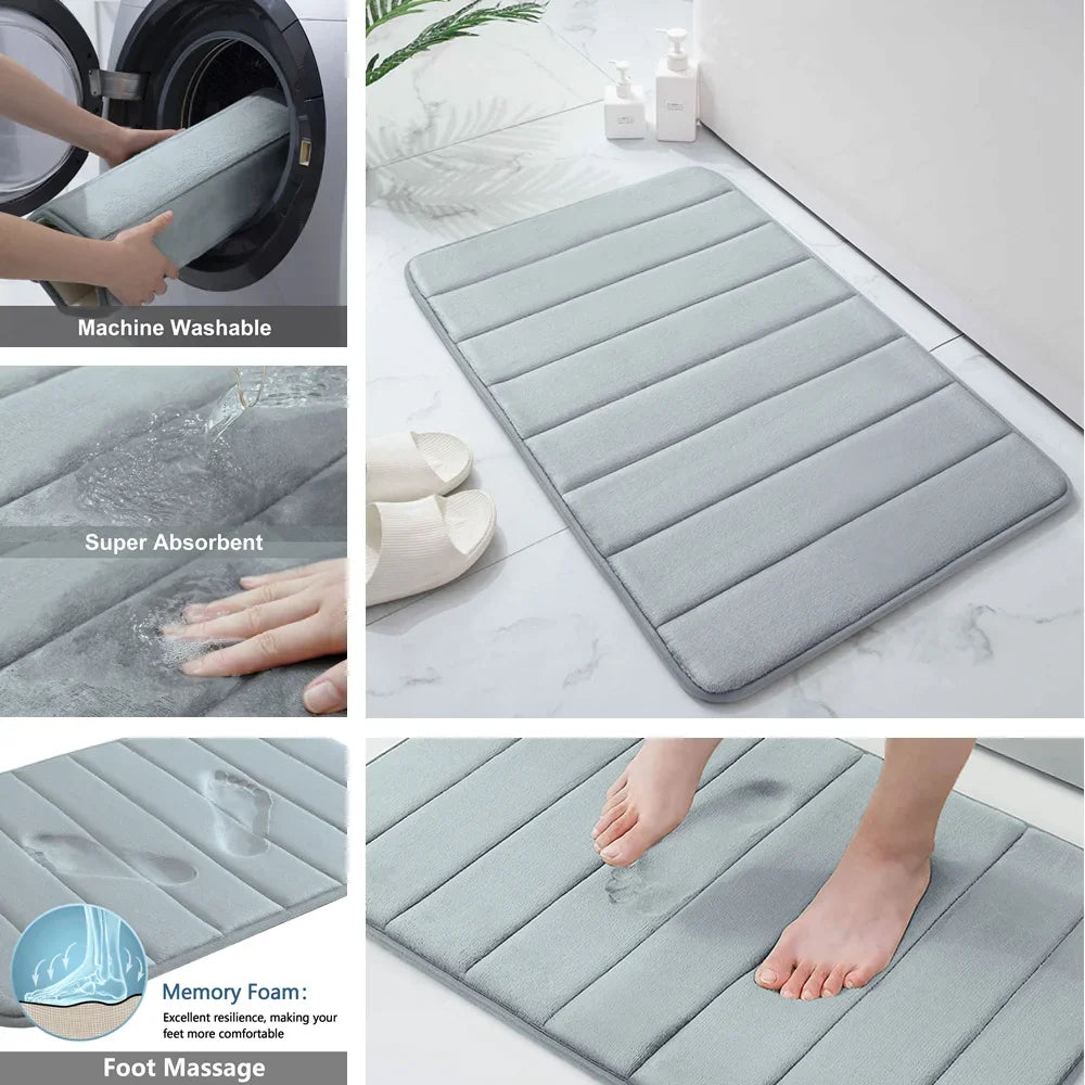 Zhejiang CN Memory Foam Bath Mat Non Slip Rug Bathroom