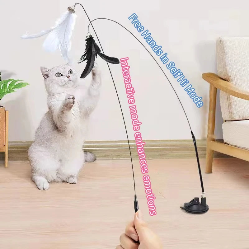CN Guangdong Interactive Cat Toy Handfree Wand Teaser