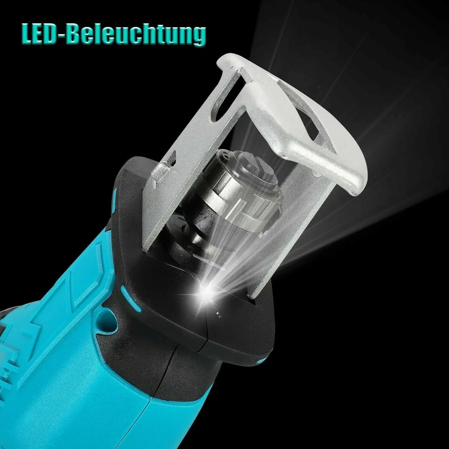 (Ship from USA) 18V Cordless Reciprocating Saw Handsaw Kit Saber Multifunction Saw for Metal Wood Pipe Cutting with 4 Blades Kit