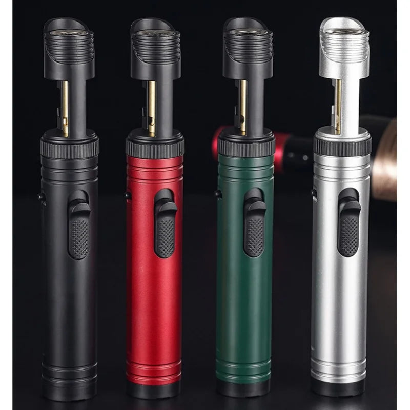 Large Capacity Outdoor Multifunctional Lighter, Bottle Opener Metal Windproof Turbine Camping Kitchen Gas Welding Gun Lighter