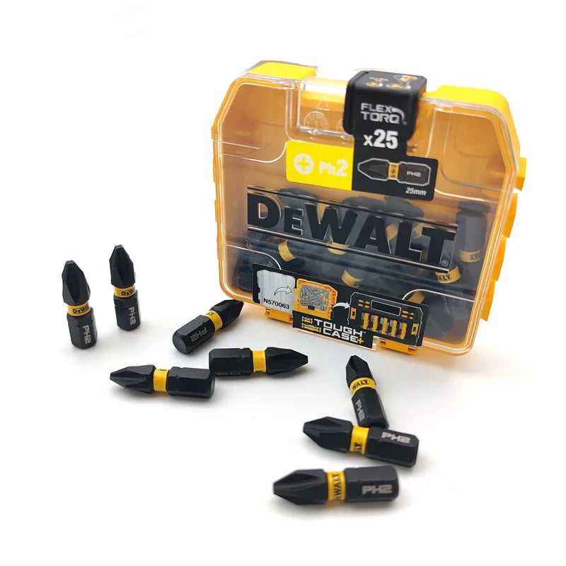 DEWALT FlexTorq Impact Screwdriver Bits Set 25 Pcs Storage