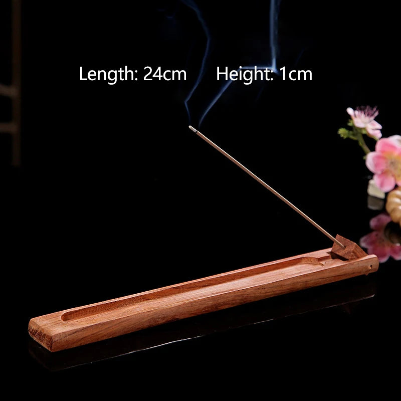 Hign Concerned Lotus Flower Pear Wood Incense Burner