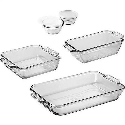 Hign Concerned Glass Bakeware Set 7 Piece Oven Safe