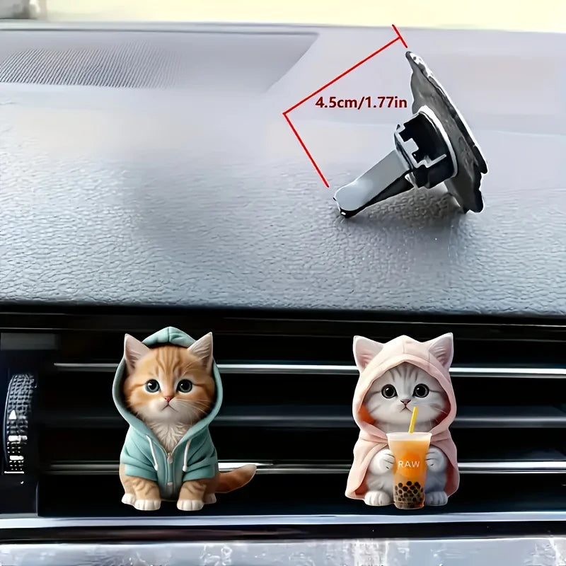 Choice Cute Cat Acrylic Car Vent Clip Aromatherapy Diffuser