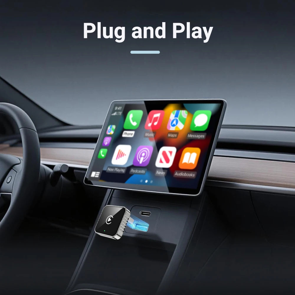 XUDA 2 In 1 Wired To Wireless CarPlay Android Auto Adapter