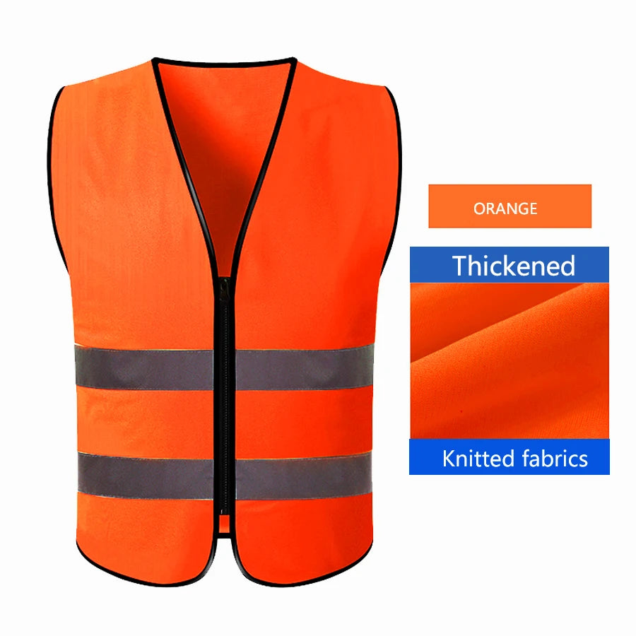 Safety High Visibility Vest Adjustable Security Vests Traffic Night Outdoor For Running Cycling Sports