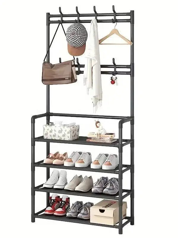 Hign Concerned Hallway Shoe And Coat Rack Organizer