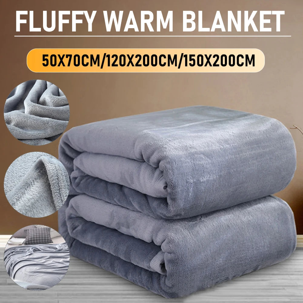 Farley Flannel Fleece Blanket Plush Cozy Multifunctional
