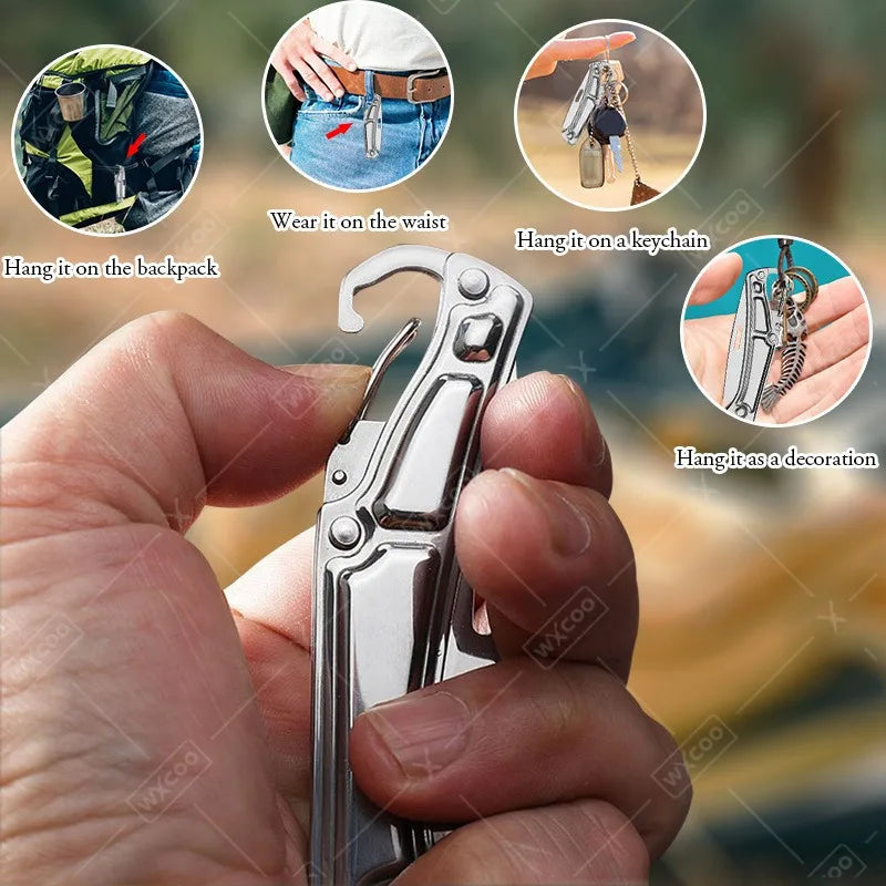 Mystery Surprise Gift Box Stainless Steel Folding Knife Multi-function Knife for Outdoor Utility Cooking and Fruit Cutting with