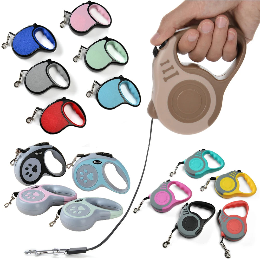 HolapetCN Retractable Dog Leash With ABS Case Nylon Harness