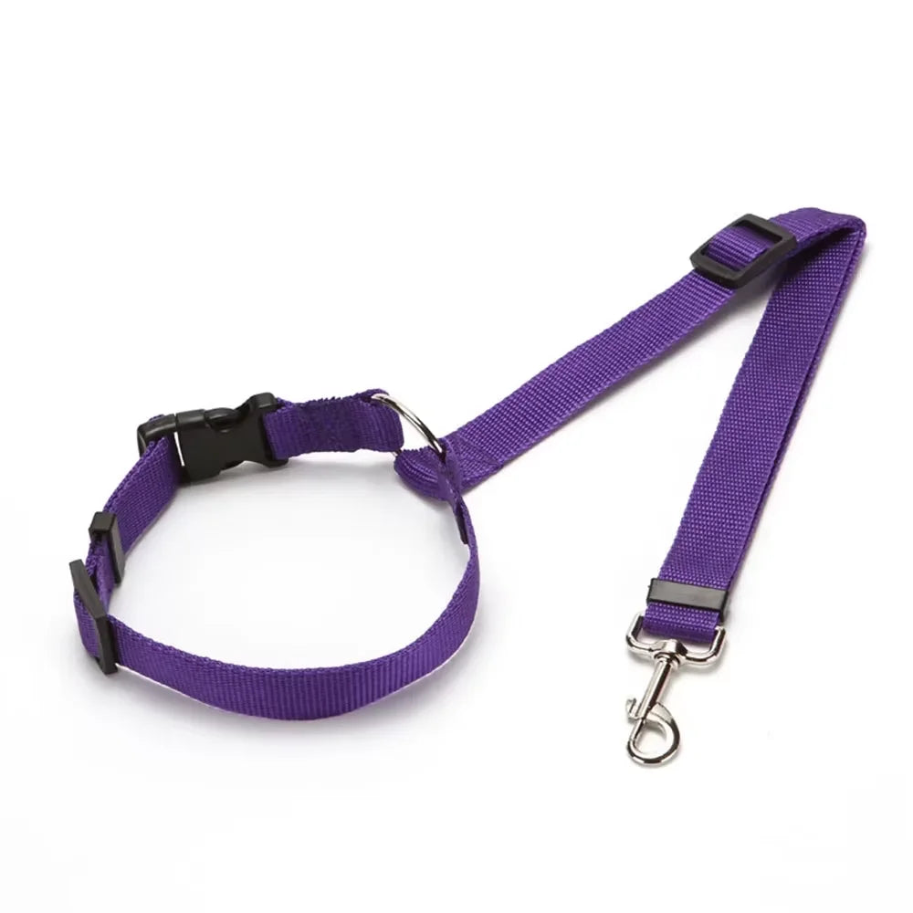 Tongyue Pet Car Seat Belt Nylon Leash Two In One Harness