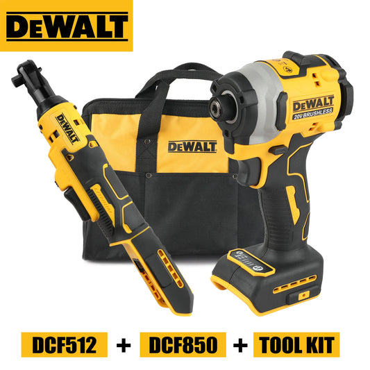 DEWALT DCF850orDCF512orDWbag Cordless ScrewdriverBrushlessMotorRechargable Drill Driver Electric Impact Wrench Large Torque