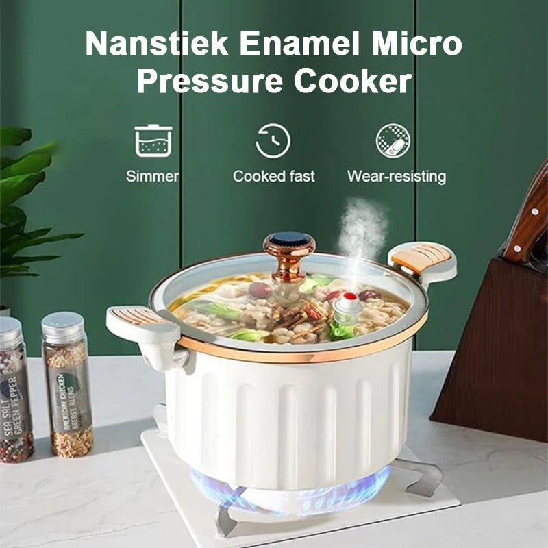 Feature Enamel Large Capacity Stew Pot Nonstick Cookware