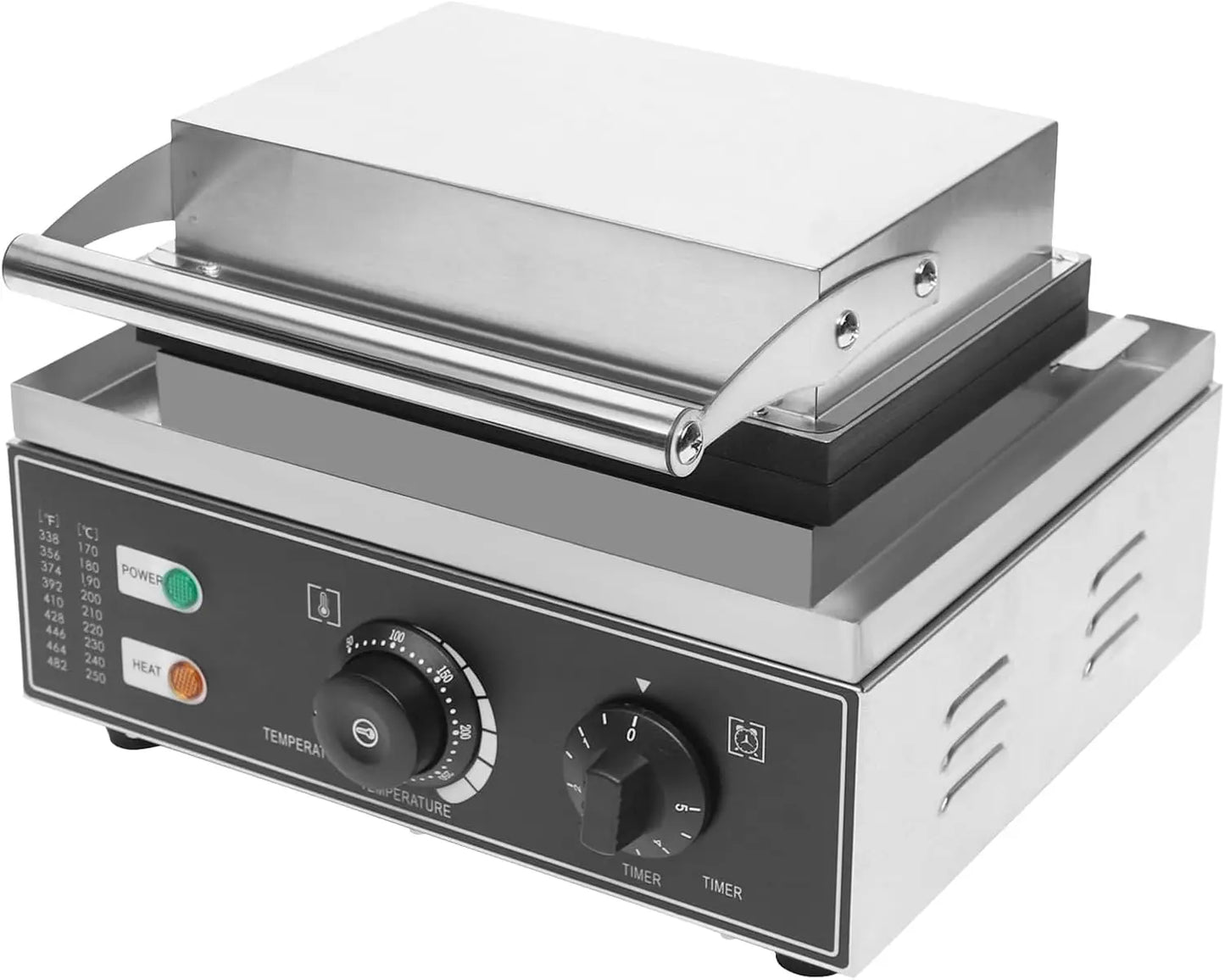 Donut Maker Machine Pancake 6Holes Double-Sided Heating Electric Doughnut Commercial Stainless Steel Non-Stick Waffle Bake With