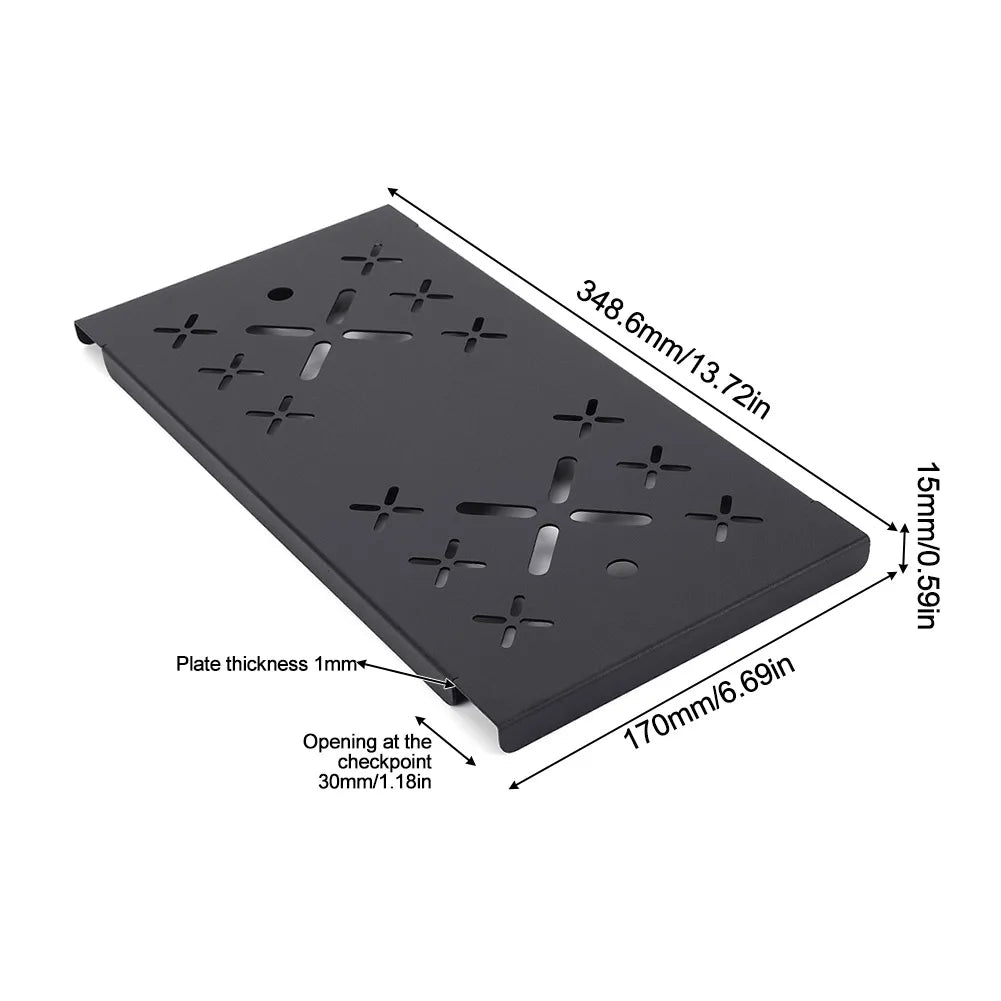 50L Camping Storage Box Hard Protective Carrying Case Aluminum Alloy Car Trunk Organizing Box Camping For Outdoor Travel Tools