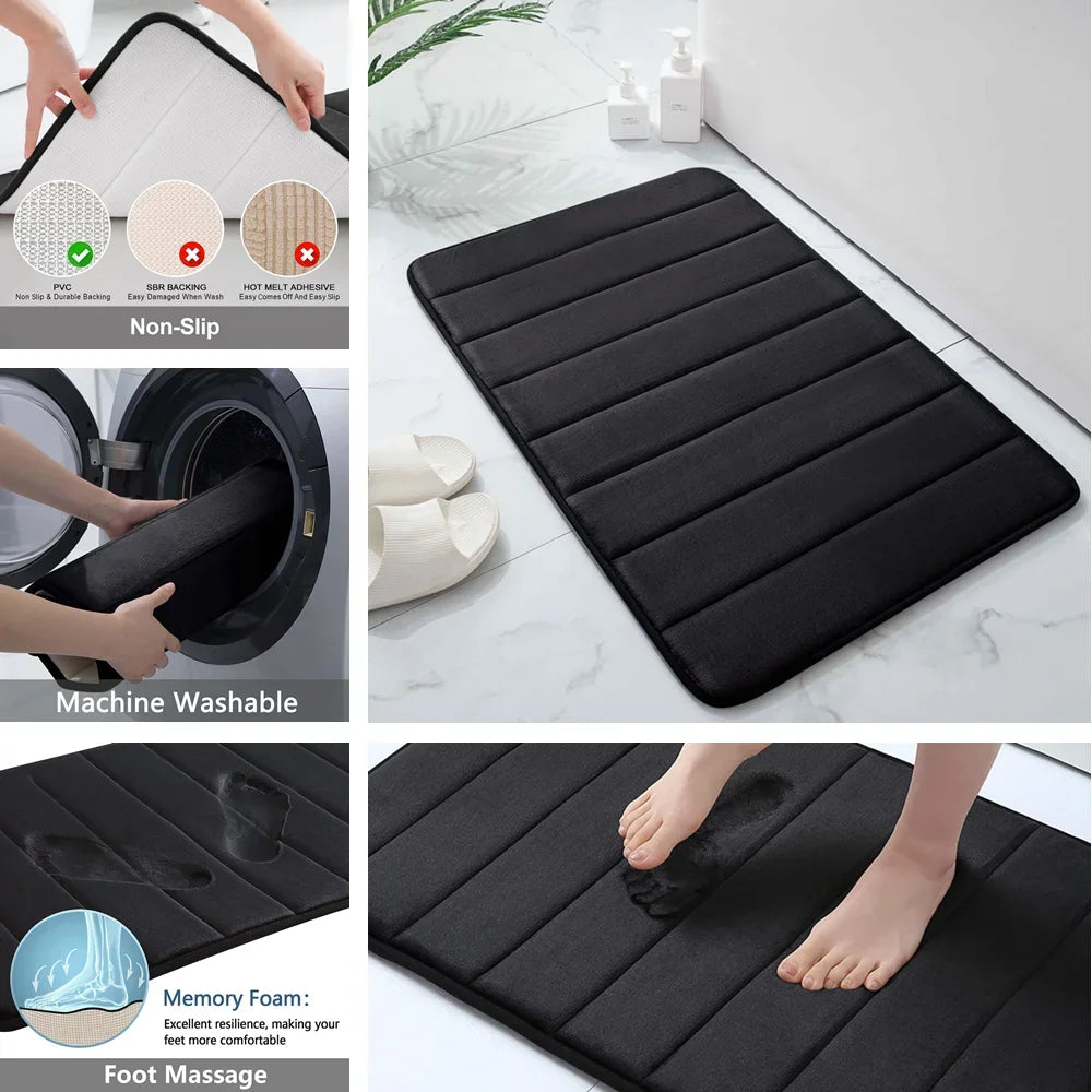 Zhejiang CN Memory Foam Bath Mat Non Slip Rug Bathroom