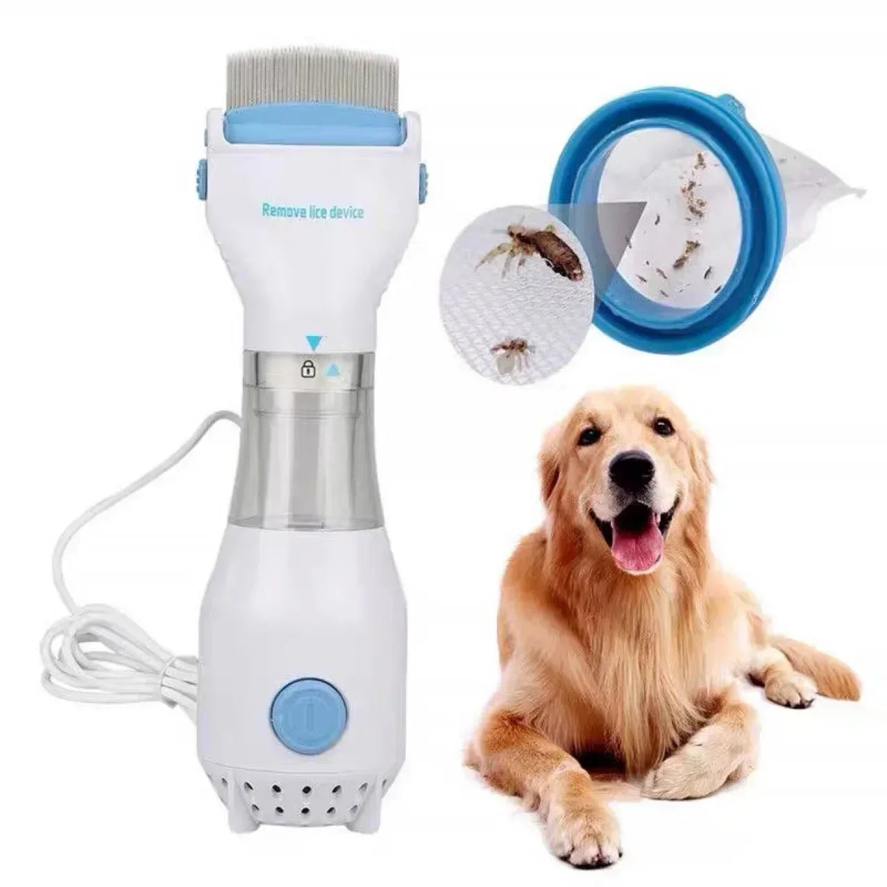 SMHXIANGQIANJIN Electric Lice Grabber Comb for Dogs Cats